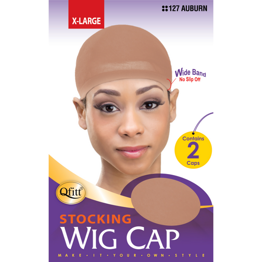 QFITT X-LARGE STOCKING WIG CAP - 2 CAPS