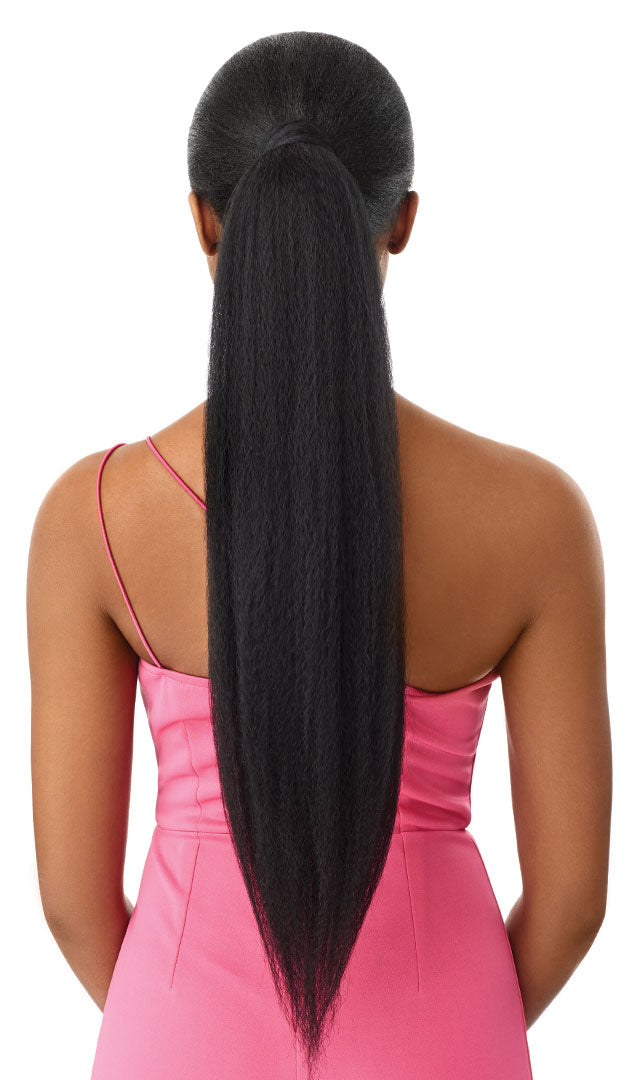 OUTRE PRETTY QUICK JUMBO KINKY STRAIGHT WRAP PONYTAIL