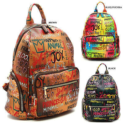 GRAFFITI PRINTED BACKPACK