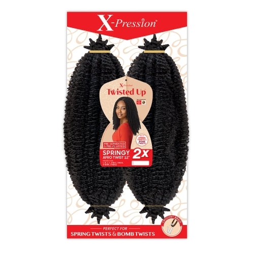OUTRE TWISTED UP 2X SPRINGY AFRO TWIST 12"