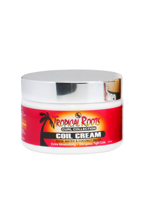 BRONNER BROS TROPICAL ROOTS ROSE AND COCONUT WATER COIL CREAM 10 OZ.