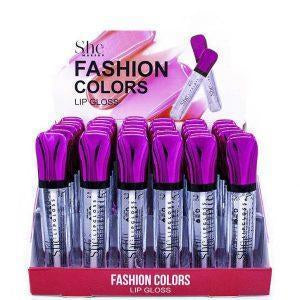 S.HE FASHION COLORS LIP GLOSS- CLEAR