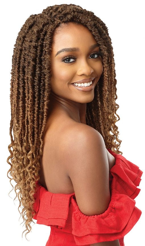 OUTRE SYNTHETIC X-PRESSION TWISTED UP CROCHET BRAID - 2X BONITA SUMMER SPLASH LOCS 18"