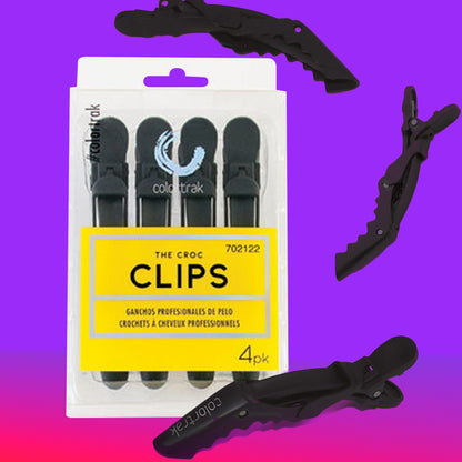 COLORTRAK 4PK RUBBERIZED CROC CLIPS