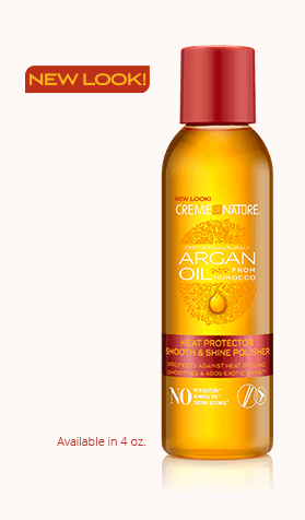 CRÈME OF NATURE ARGAN OIL HEAT PROTECTOR SMOOTH & SHINE POLISH 4 OZ.