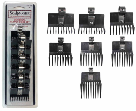 SCALPMASTER UNIVERSAL CLIPPER GUIDE SET SCG-SET 7PC.