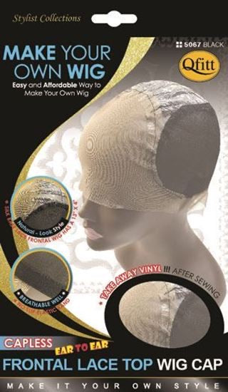 Qfitt Make Your Own Wig Capless Frontal Lace Top Wig Cap #5067
