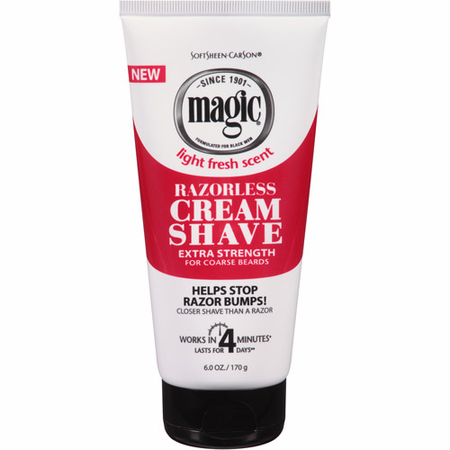 MAGIC RAZORLESS CREAM SHAVE EXTRA STRENGTH 6 OZ.