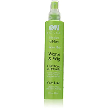 ON NATURAL WEAVE & WIG CONDITIONER & DETANGLER COCO LIME 8 OZ.