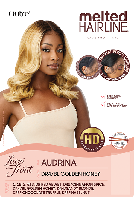 OUTRE SYNTHETIC MELTED HAIRLINE LACE FRONT WIG ADURINA