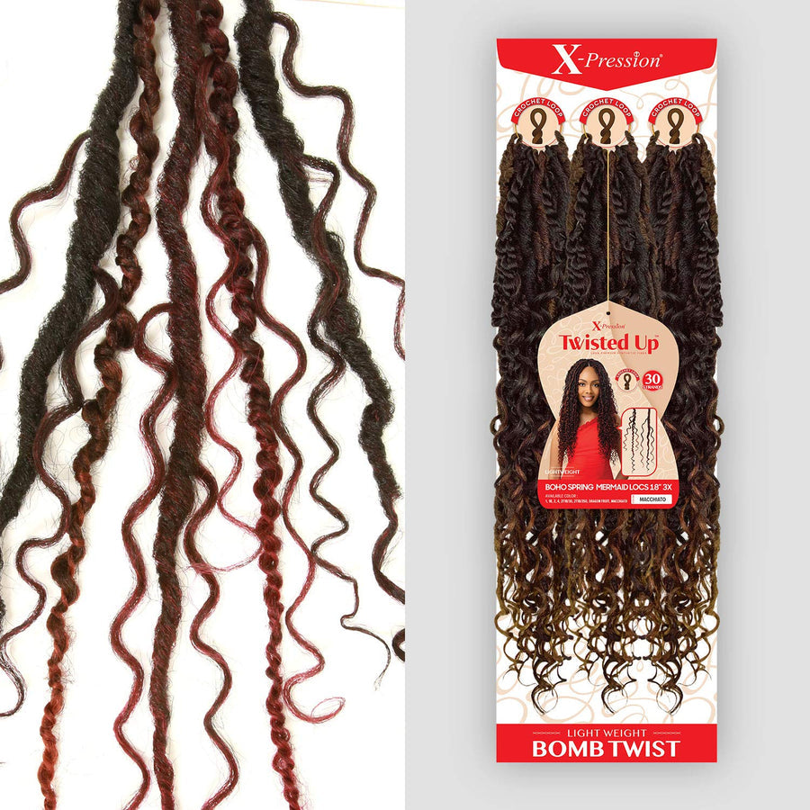 OUTRE BOHO SPRING MERMAID LOCS 3X 18"