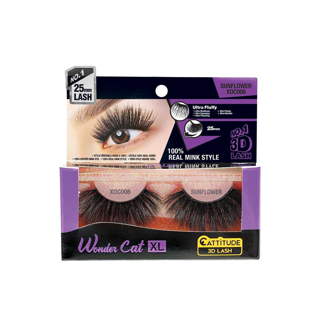 EBIN SUNFLOWER - WONDER CAT XL 25MM 3D FAUX MINK LASHES