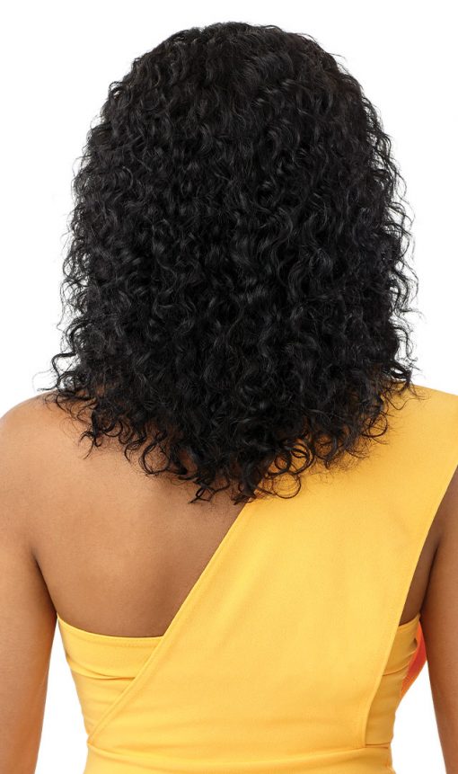 OUTRE 100% UNPROCESSED HUMAN HAIR LACE PART - WET & WAVY WIG - NATURAL CURLY 14”