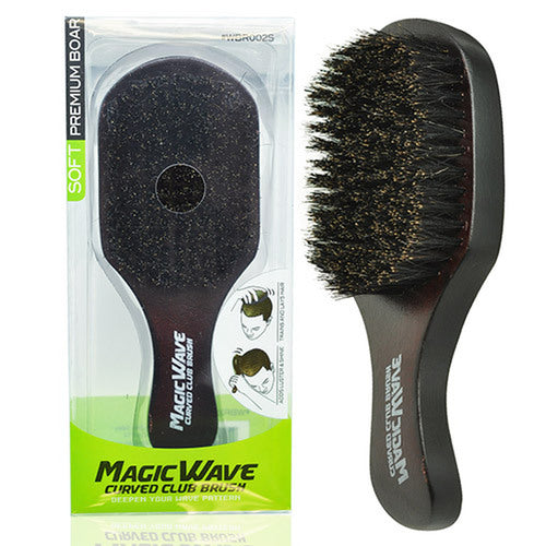 MAGIC WAVE CURVED BRUSH W/HANDLE (SOFT)