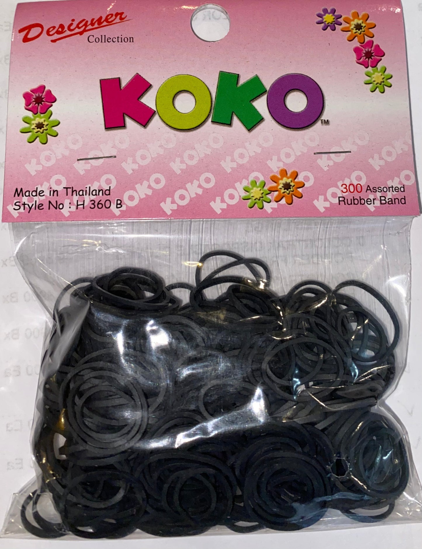 KOKO BLACK RUBBER BANDS