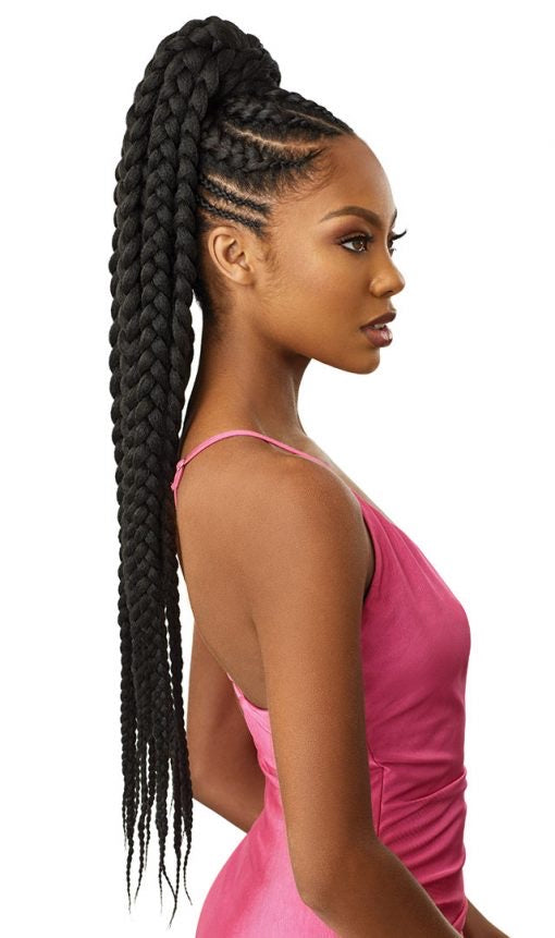 OUTRE SYNTHETIC PRETTY QUICK WRAP PONYTAIL JUMBO BOX BRAID 32"