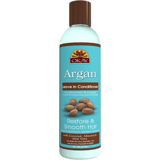 OKAY RESTORATIVE ARGAN LEAVE-IN CONDITIONER 8OZ.