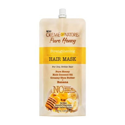 PURE HONEY STRENGTHENING HAIR MASK (W/ BANANA) 3.8 OZ.