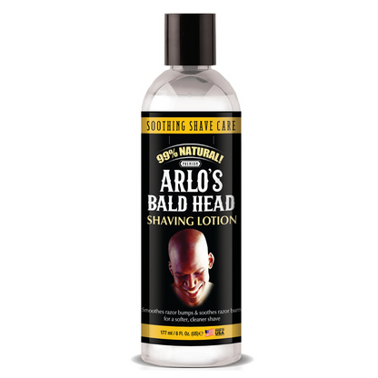 ARLO’S BALD HEAD SHAVING LOTION 6 OZ.