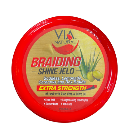 VIA NATURAL BRAIDING SHINE JELO 8 OZ.