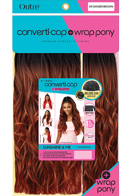OUTRE CONVERTI CAP + WRAP PONY SYNTHETIC WIG - SUNSHINE & ME