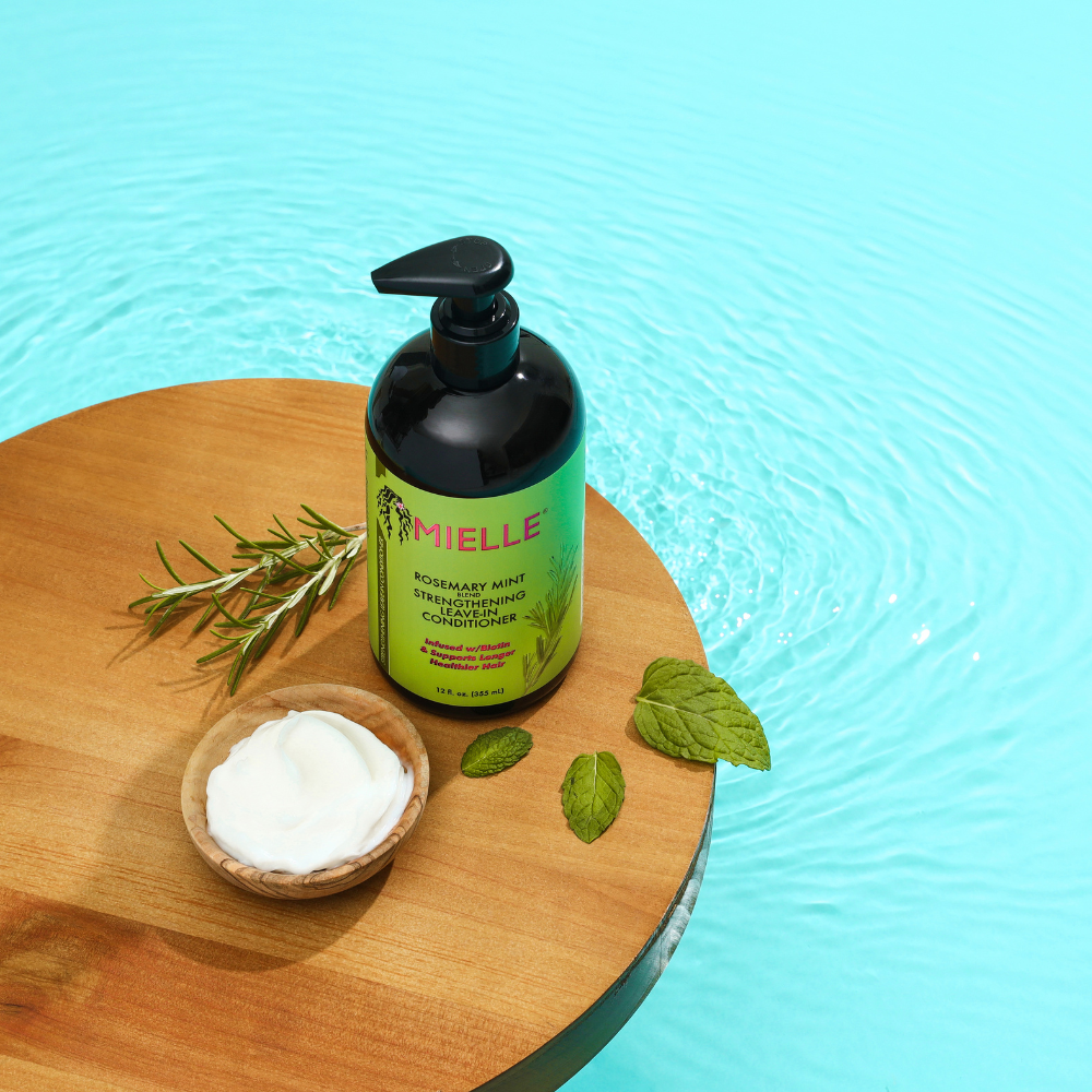 MIELLE ROSEMARY MINT STRENGTHENING LEAVE IN CONDITIONER 12 OZ.