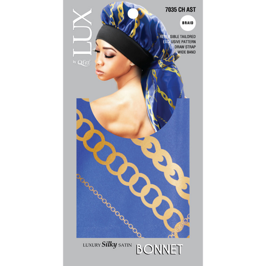 QFITT BRAID LUXURY SILKY SATIN BONNET - PATTERN