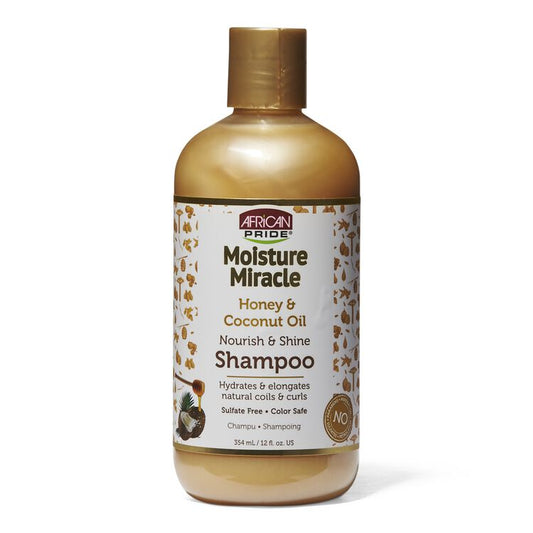 MOISTURE MIRACLE HONEY & COCONUT OIL SHAMPOO 12 FL.OZ.