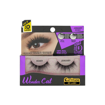 EBIN JANUARY - WONDER CAT 3D FAUX MINK LASHES