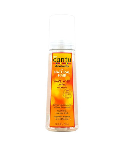 CANTU SHEA BUTTER FOR NATURAL HAIR WAVE WHIP CURLING MOUSSE 8.4 OZ.