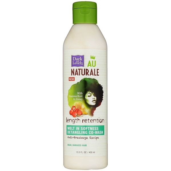 DARK AND LOVELY AU NATURALE LENGTH RETENTION MELT IN SOFTNESS DETANGLING CO-WASH 13.5 OZ.