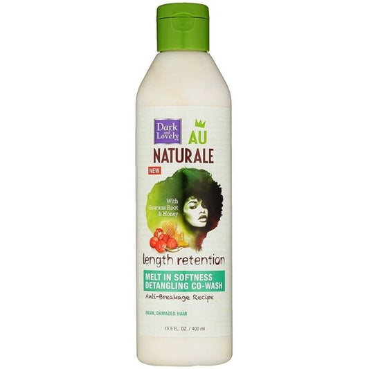 DARK AND LOVELY AU NATURALE LENGTH RETENTION MELT IN SOFTNESS DETANGLING CO-WASH 13.5 OZ.