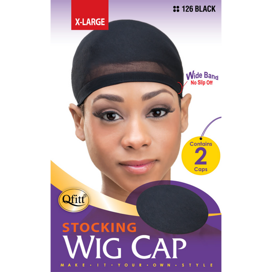 QFITT X-LARGE STOCKING WIG CAP - 2 CAPS
