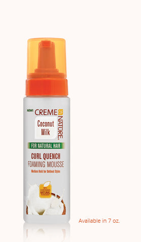 CRÈME OF NATURE CURL QUENCH FOAMING MOUSSE 7 OZ.