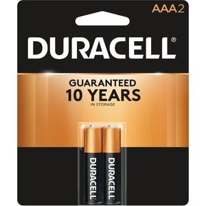 DURACELL COPPERTOP AAA BATTERIES 2/PACK