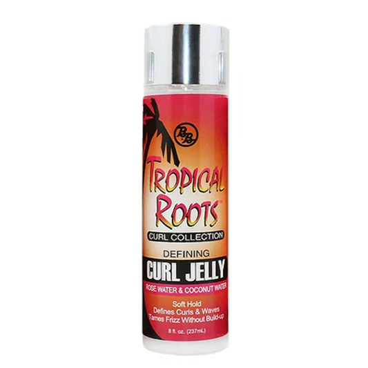 BRONNER BROTHERS TROPICAL ROOTS CURL COLLECTION DEFINING CURL JELLY 8 OZ.