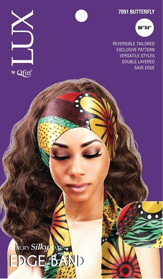 QFITT LUX SILKY SATIN EDGE BAND (AFRO) - PATTERN