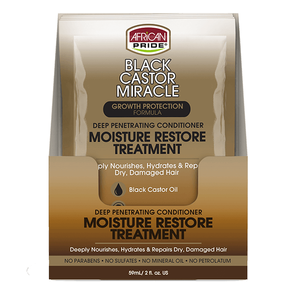 BLACK CASTOR MIRACLE DEEP PENETRATING CONDITIONER MOISTURE RESTORE TREATMENT 2 OZ.