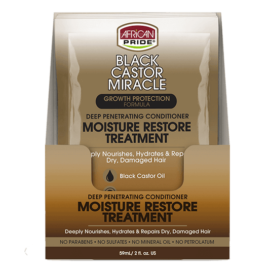 BLACK CASTOR MIRACLE DEEP PENETRATING CONDITIONER MOISTURE RESTORE TREATMENT 2 OZ.