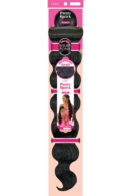 OUTRE PRETTY QUICK WRAP PONY FINGER WAVE 24"