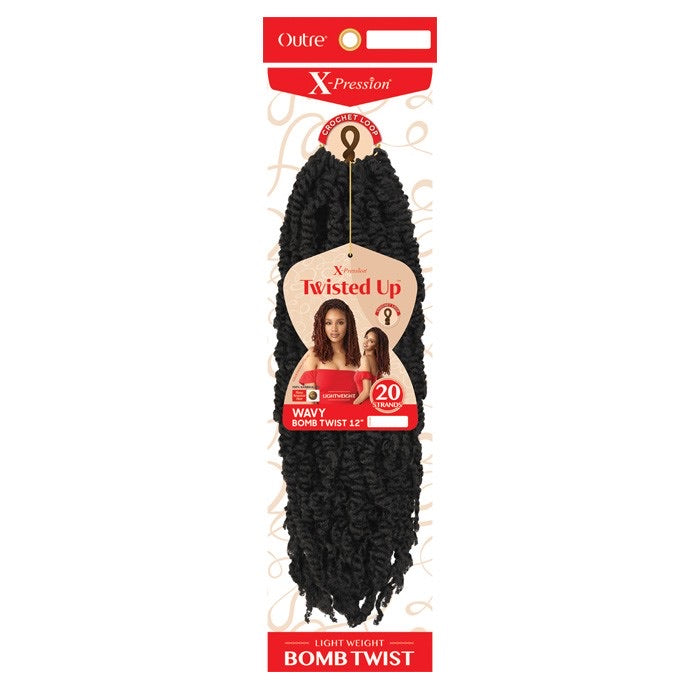 OUTRE SYNTHETIC X-PRESSION TWISTED UP CROCHET BRAID - WAVY BOMB TWIST 24"