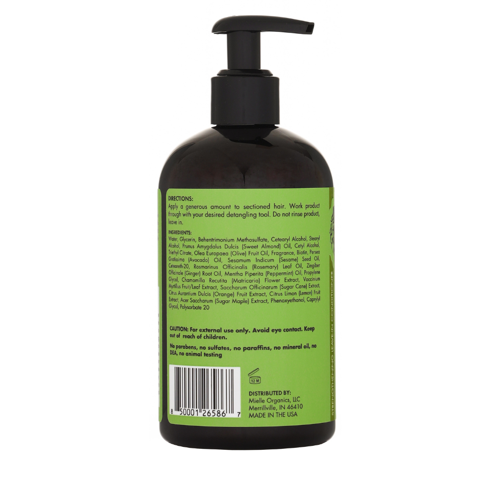 MIELLE ROSEMARY MINT STRENGTHENING LEAVE IN CONDITIONER 12 OZ.