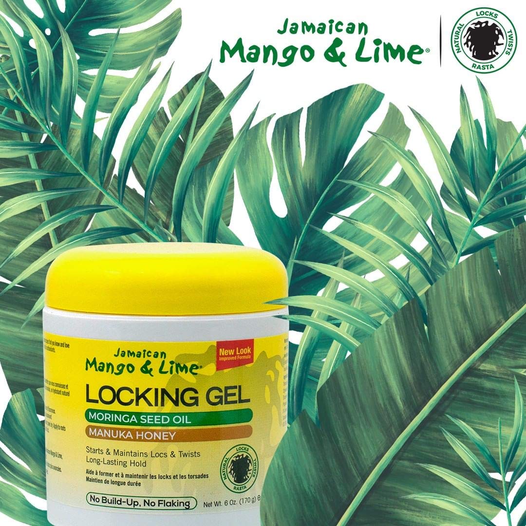 JAMAICAN MANGO & LIME– LOCKING GEL MORINGA SEED OIL MANUKA HONEY 6 OZ.