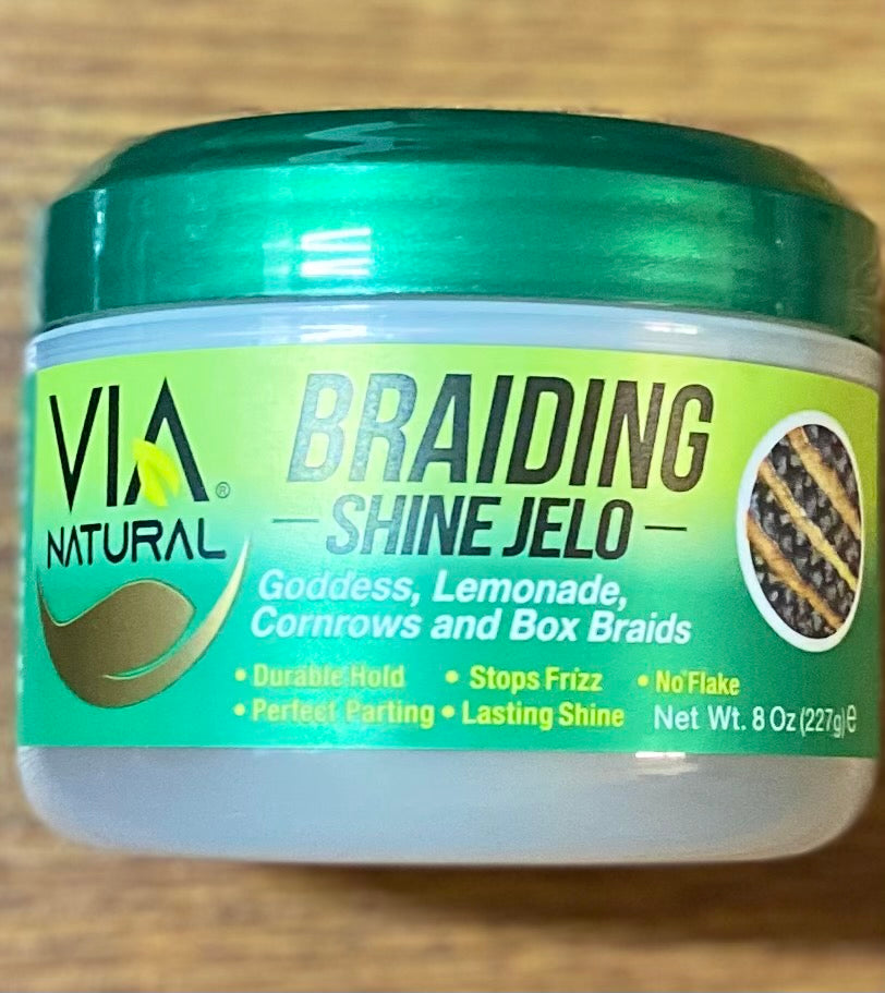 VIA NATURAL BRAIDING SHINE JELO 8 OZ.