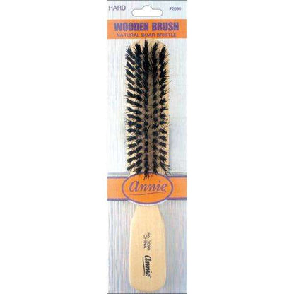 ANNIE HARD WOODEN BOAR BRISTLE 5 ROW BRUSH 2090