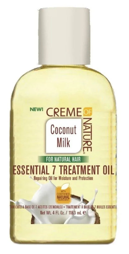 CREME OF NATURE COCONUT MILK ESSENTIAL 7 TREATMENT OIL 4 OZ.