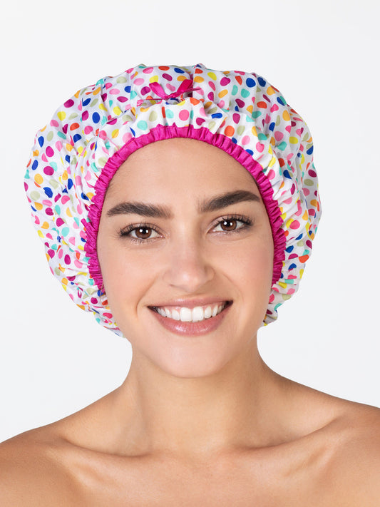DECO DOTS SHOWER CAP