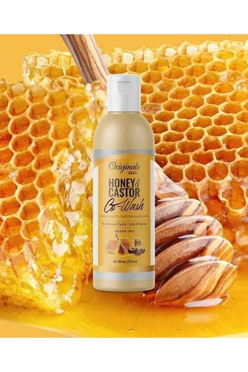 AFRICAS BEST ORIGINALS HONEY & CASTOR CO WASH 12 OZ.