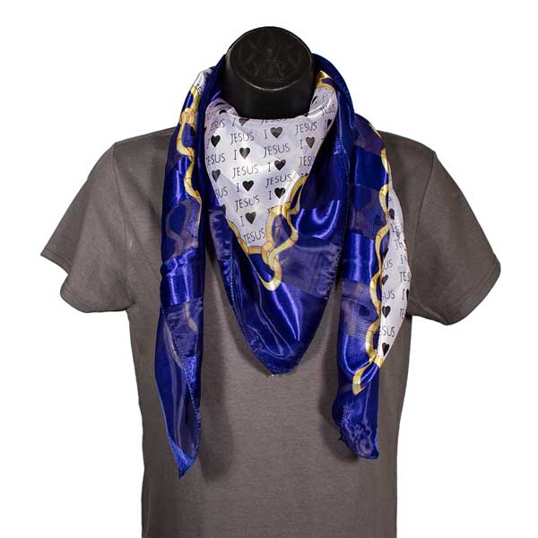 I LOVE JESUS SATIN SCARF