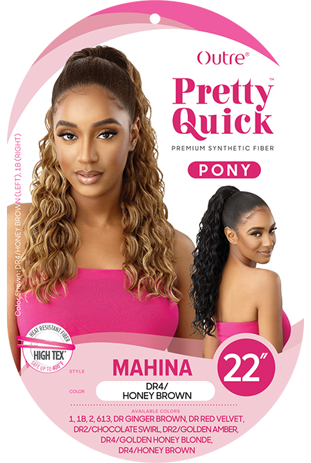 OUTRE PRETTY QUICK DRAWSTRING PONYTAIL - MAHINA